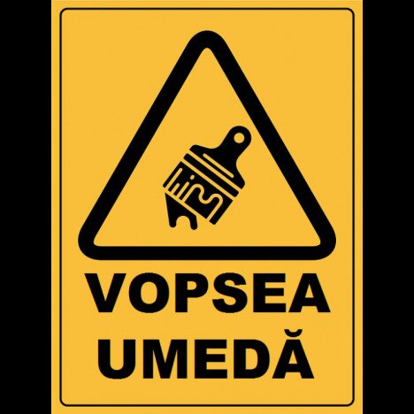 Placuta pentru vopsea umeda